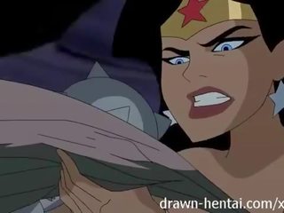 Justice league hentai - kettő csajok mert batman putz